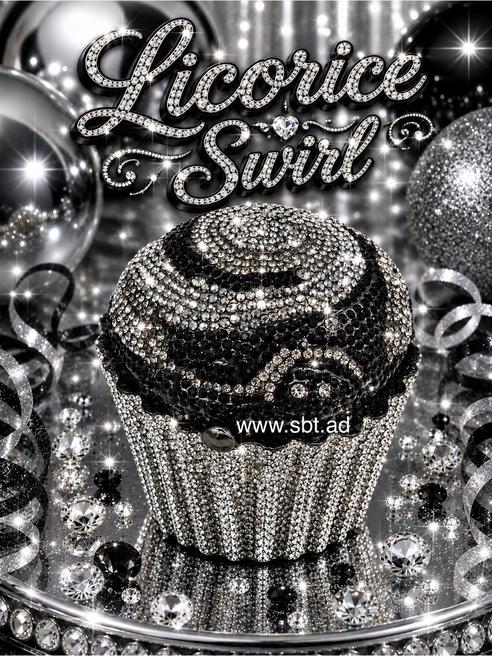 NWT Cupcake Purse Sparkling Bling Swarovski Rhinestone Crystal Clutch Bag +Gift - Picture 2 of 14